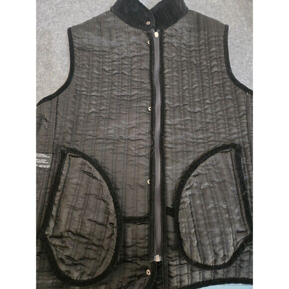 Weatherproof Garment Co Vest Women Large Black High Collar Sleeveless - Picture 9 of 10